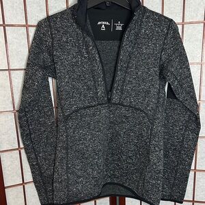 Antigua Charcoal Heather Quarter-Zip Pullover